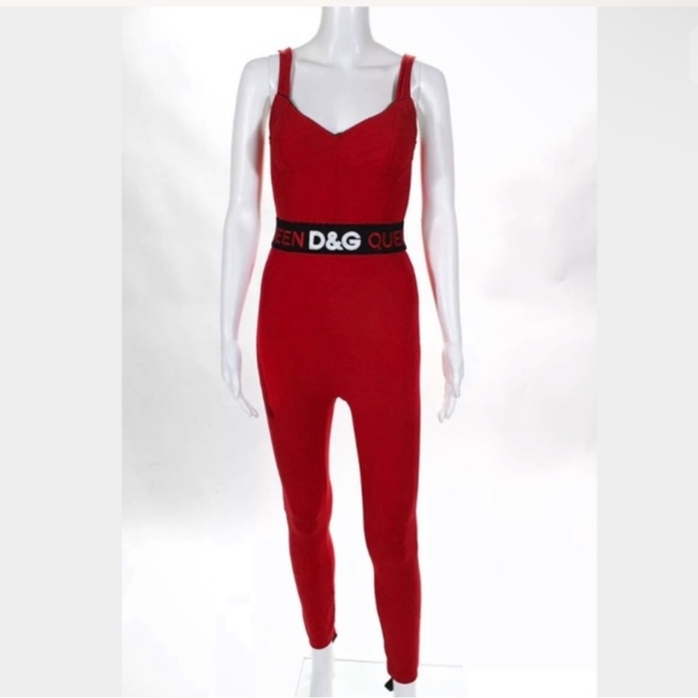 Dolce and Gabbana Mercer Street V neck Jumpsuit Sz 4